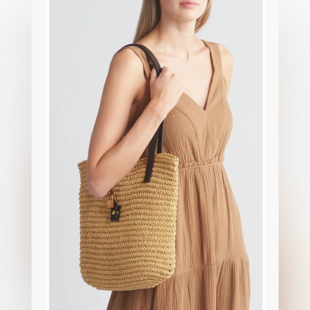 Kurt Geiger Brixton Raffia Tote